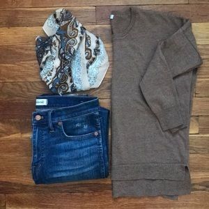 Madewell Medium brown crew neck sweater